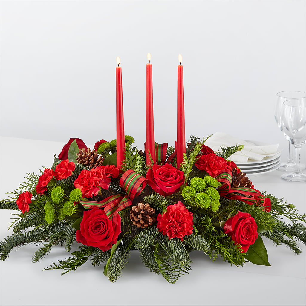 By the Candlelight Centerpiece – Hurst Florist, Callahan FL