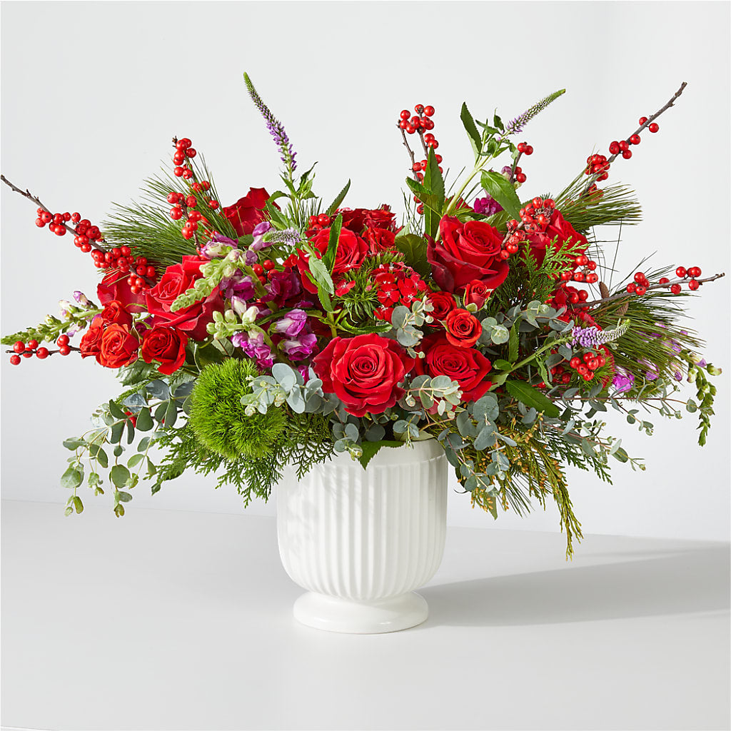 Big Red Bow Bouquet – Hurst Florist, Callahan FL