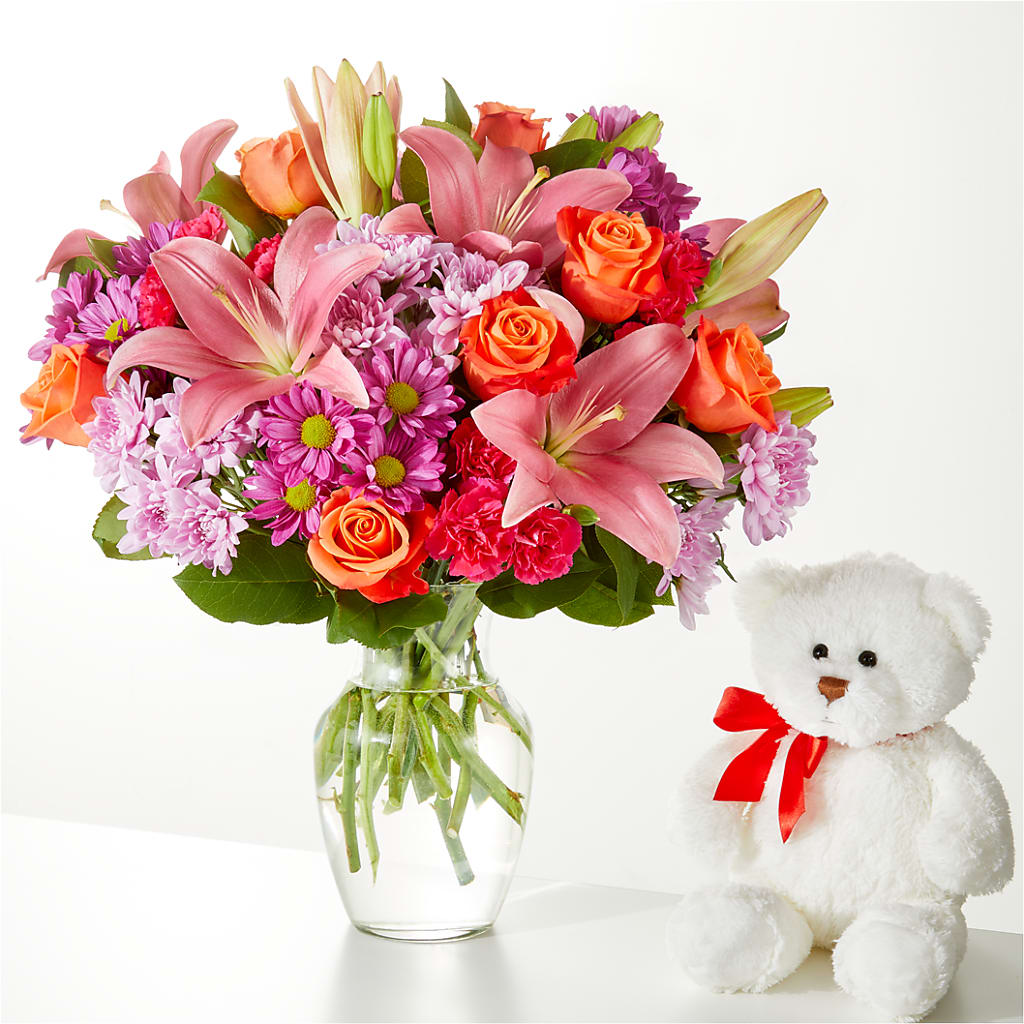One and Only Bouquet and Bear Bundle – Hurst Florist, Callahan FL