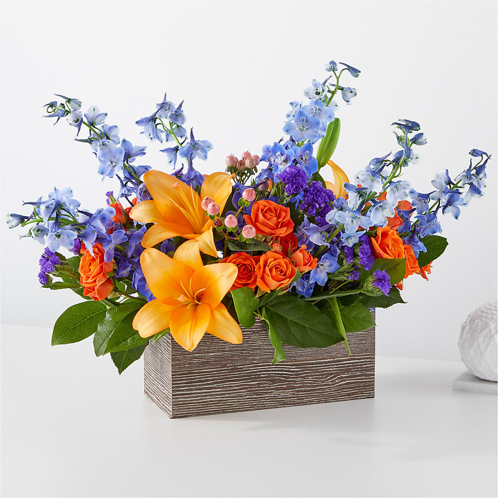 Radiant Citrus Box Bouquet – Hurst Florist, Callahan FL