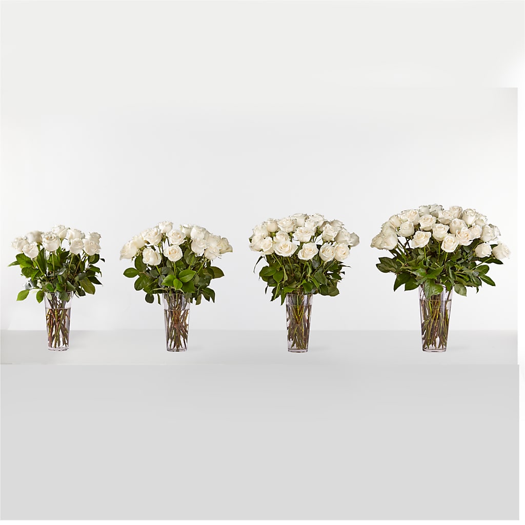 Long Stem White Rose Bouquet – Hurst Florist, Callahan FL