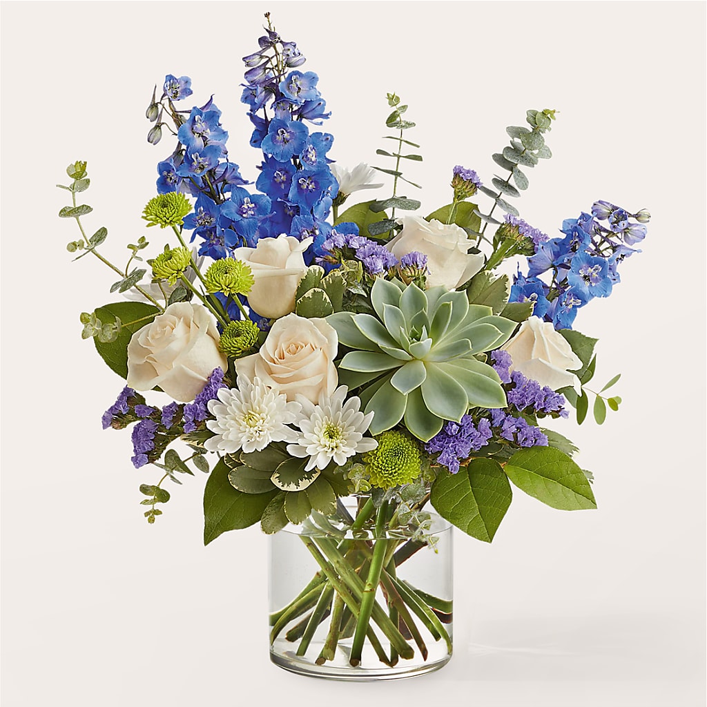 Cerulean Waves Bouquet – Hurst Florist, Callahan FL