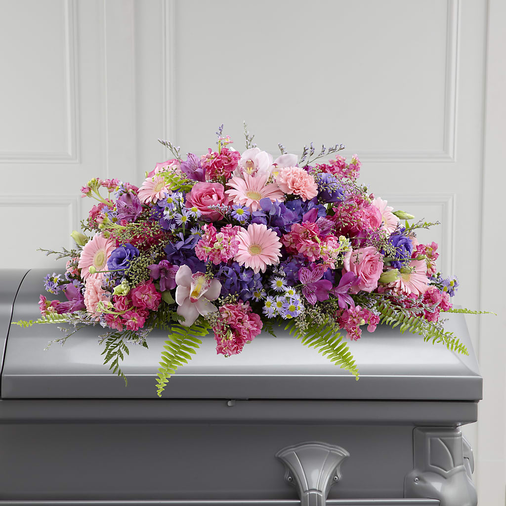 Glorious Garden Casket Spray – Hurst Florist, Callahan FL