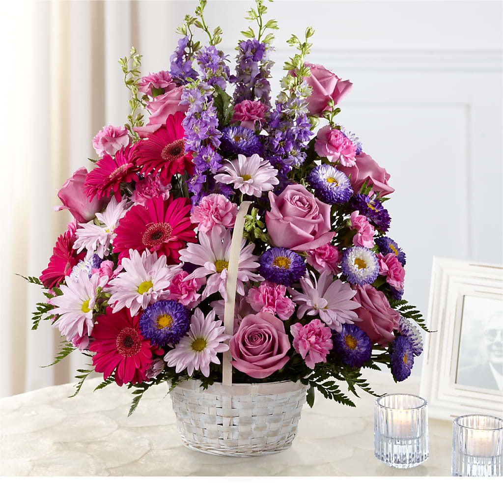 Pastel Peace Basket – Hurst Florist, Callahan FL