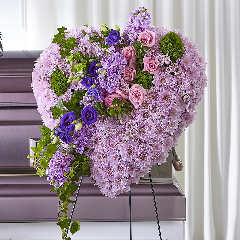 Treasured Love Standing Heart – Hurst Florist, Callahan FL