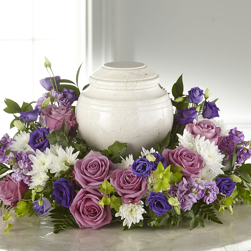 Blooming Sympathy Cremation Adornment – Hurst Florist, Callahan FL