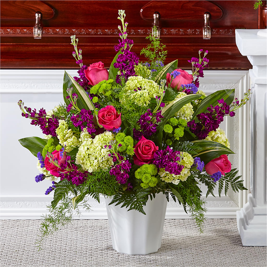 Beautiful Horizons Floor Basket – Hurst Florist, Callahan FL