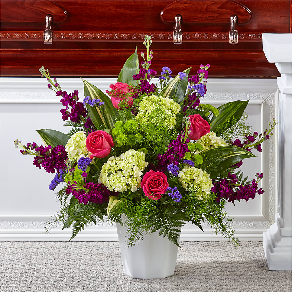 Beautiful Horizons Floor Basket – Hurst Florist, Callahan FL