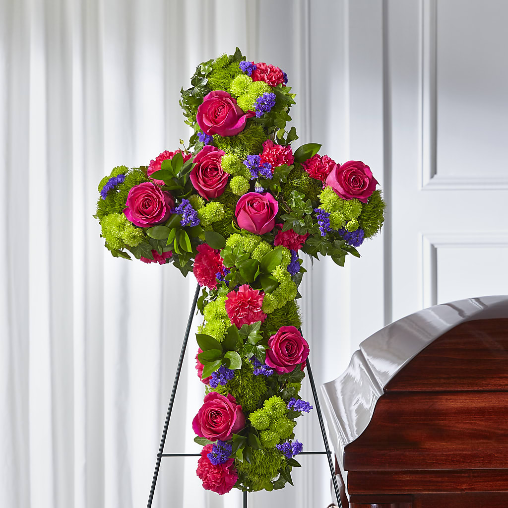Tribute Rose Floral Cross – Hurst Florist, Callahan FL