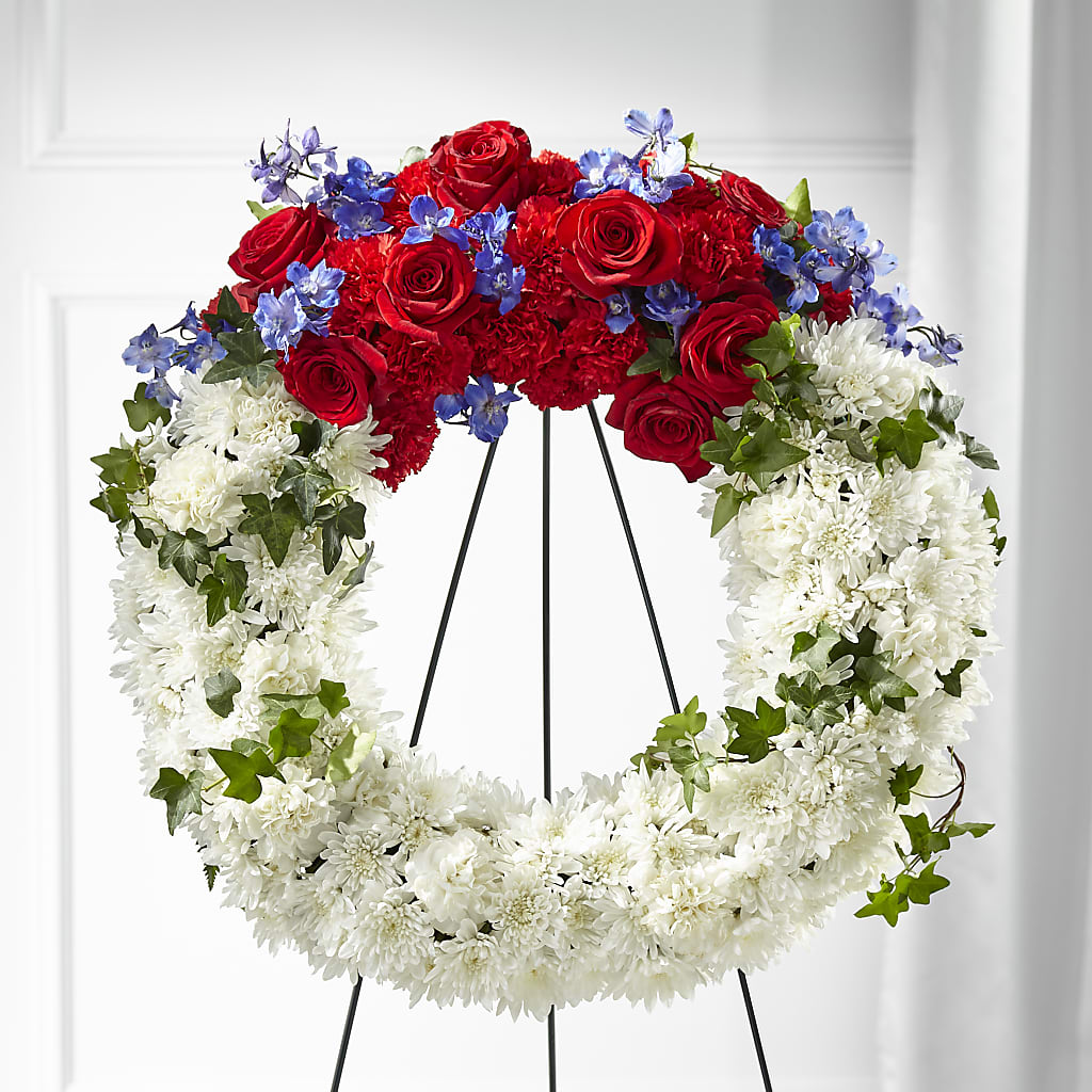 Patriotic Passion Wreath – Hurst Florist, Callahan FL