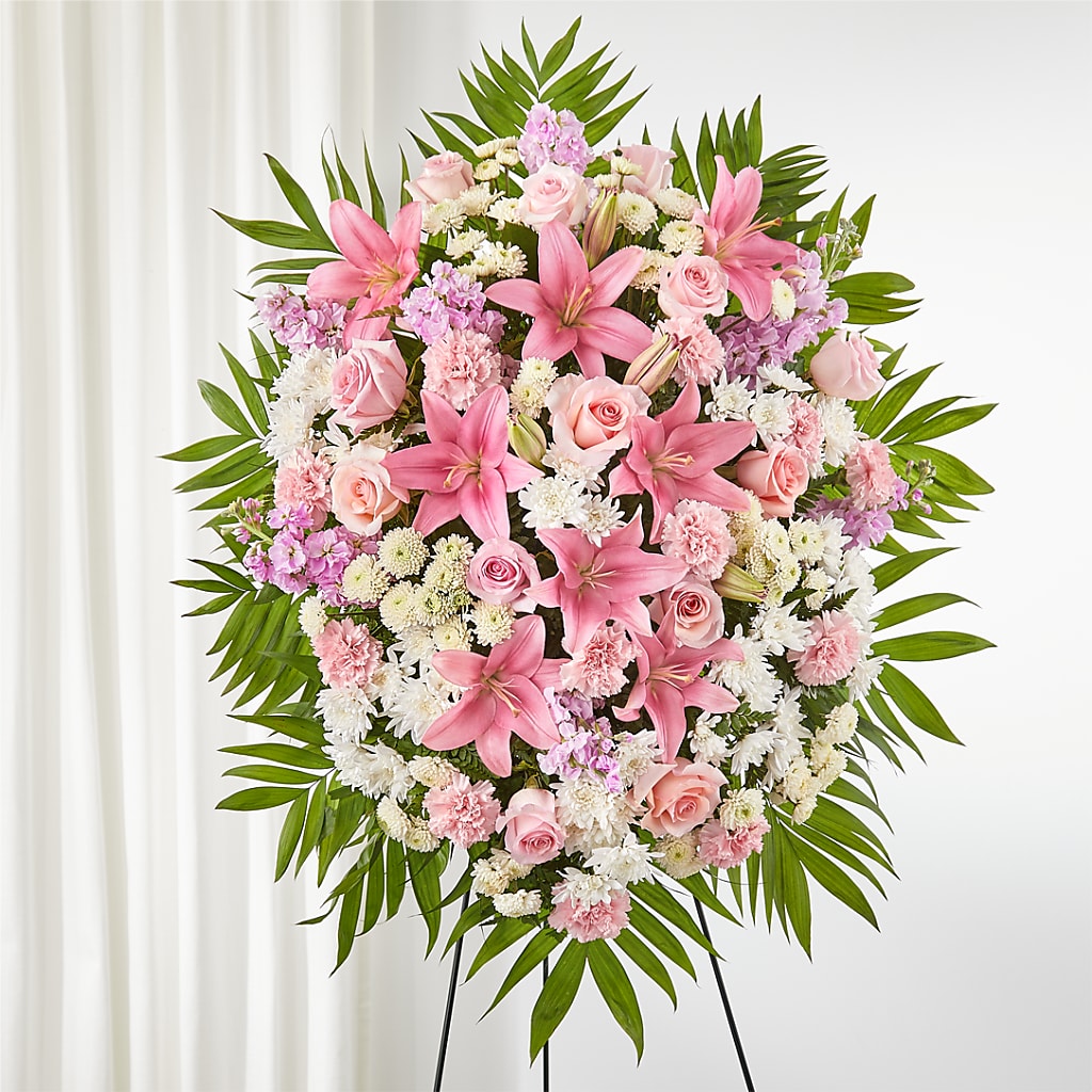Offering Solace Standing Spray – Hurst Florist, Callahan FL