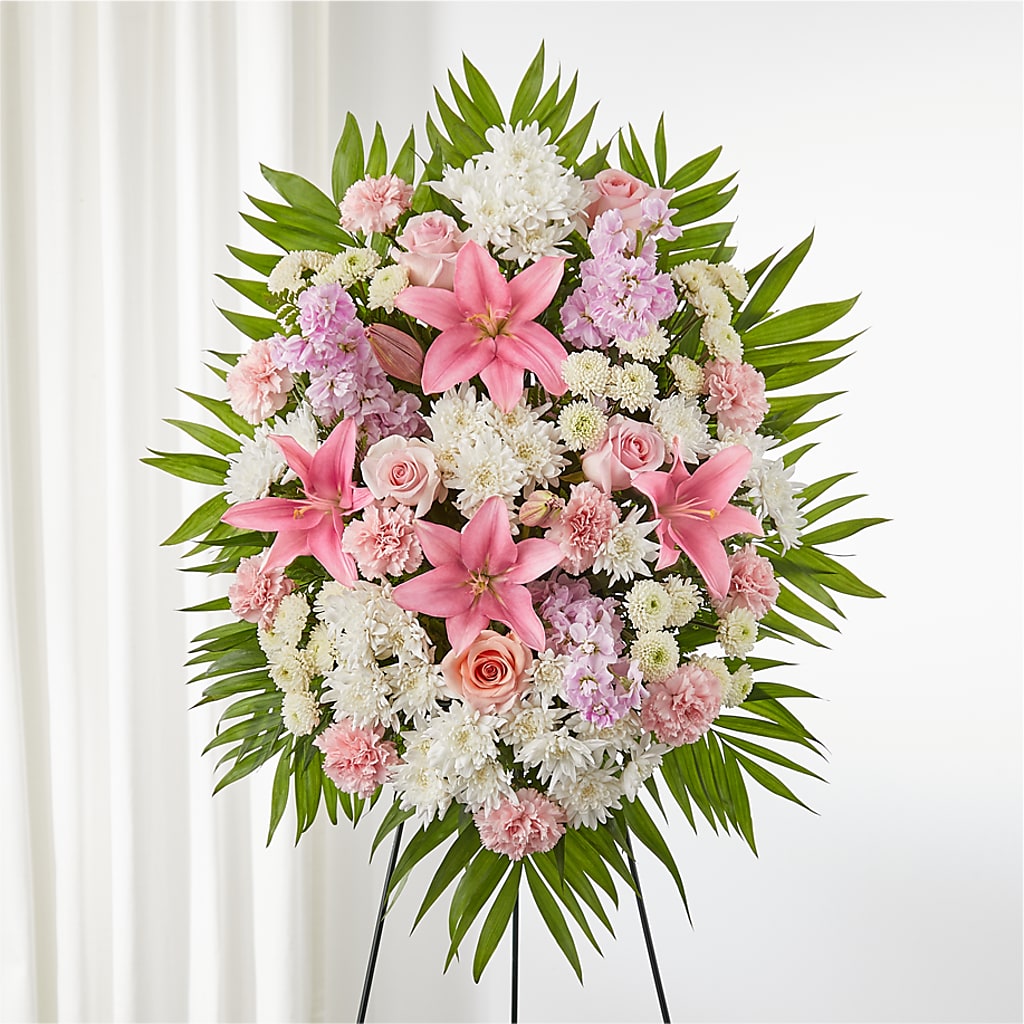 Offering Solace Standing Spray – Hurst Florist, Callahan FL