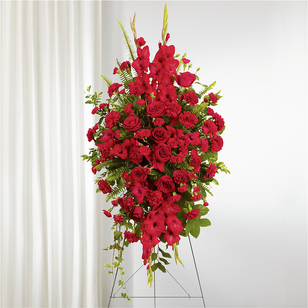 From the Heart Standing Spray – Hurst Florist, Callahan FL