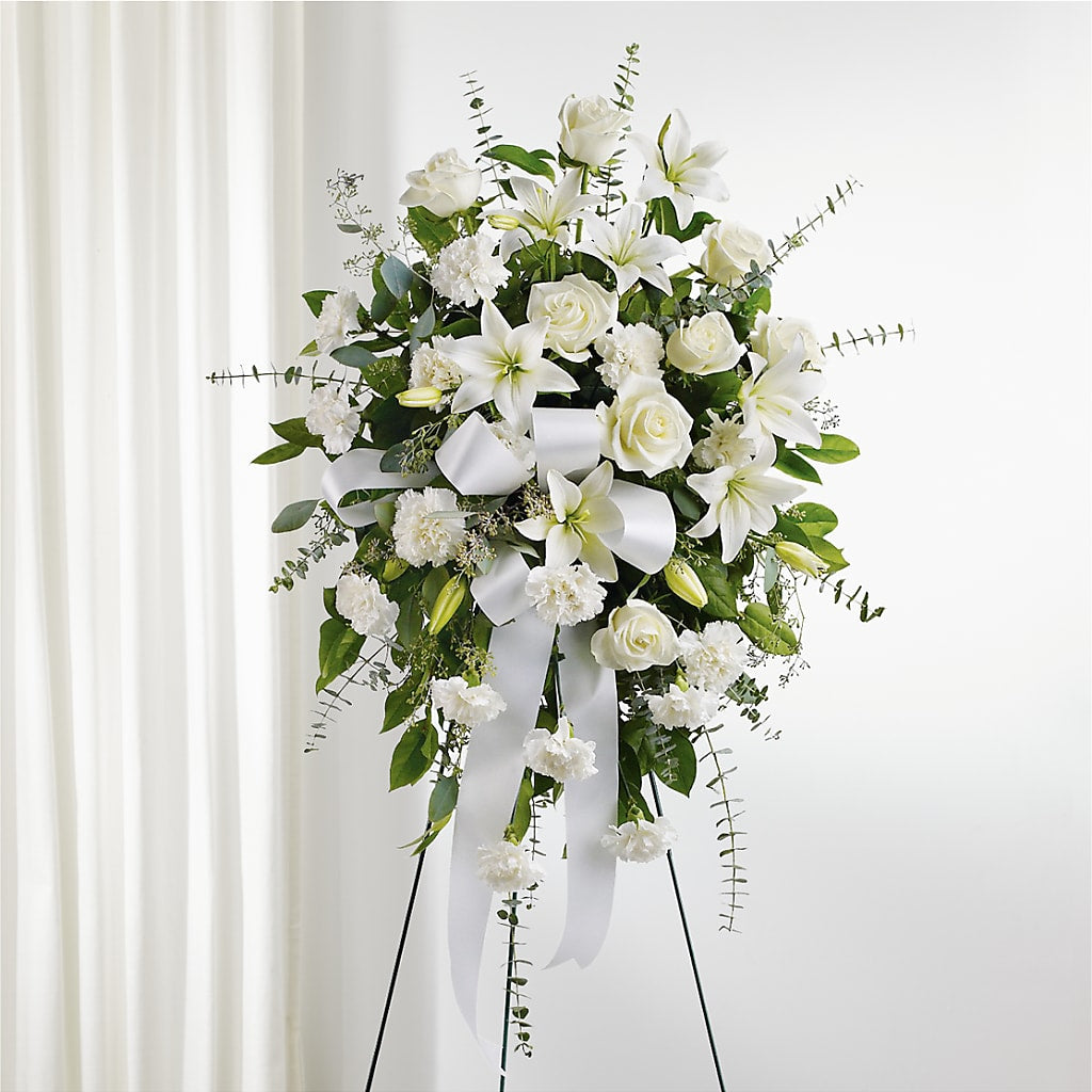 With Care Standing Spray – Hurst Florist, Callahan FL