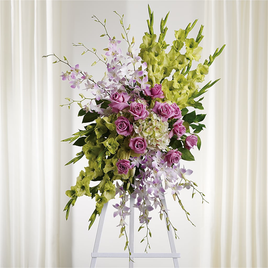 Lasting Legacy Standing Spray – Hurst Florist, Callahan FL