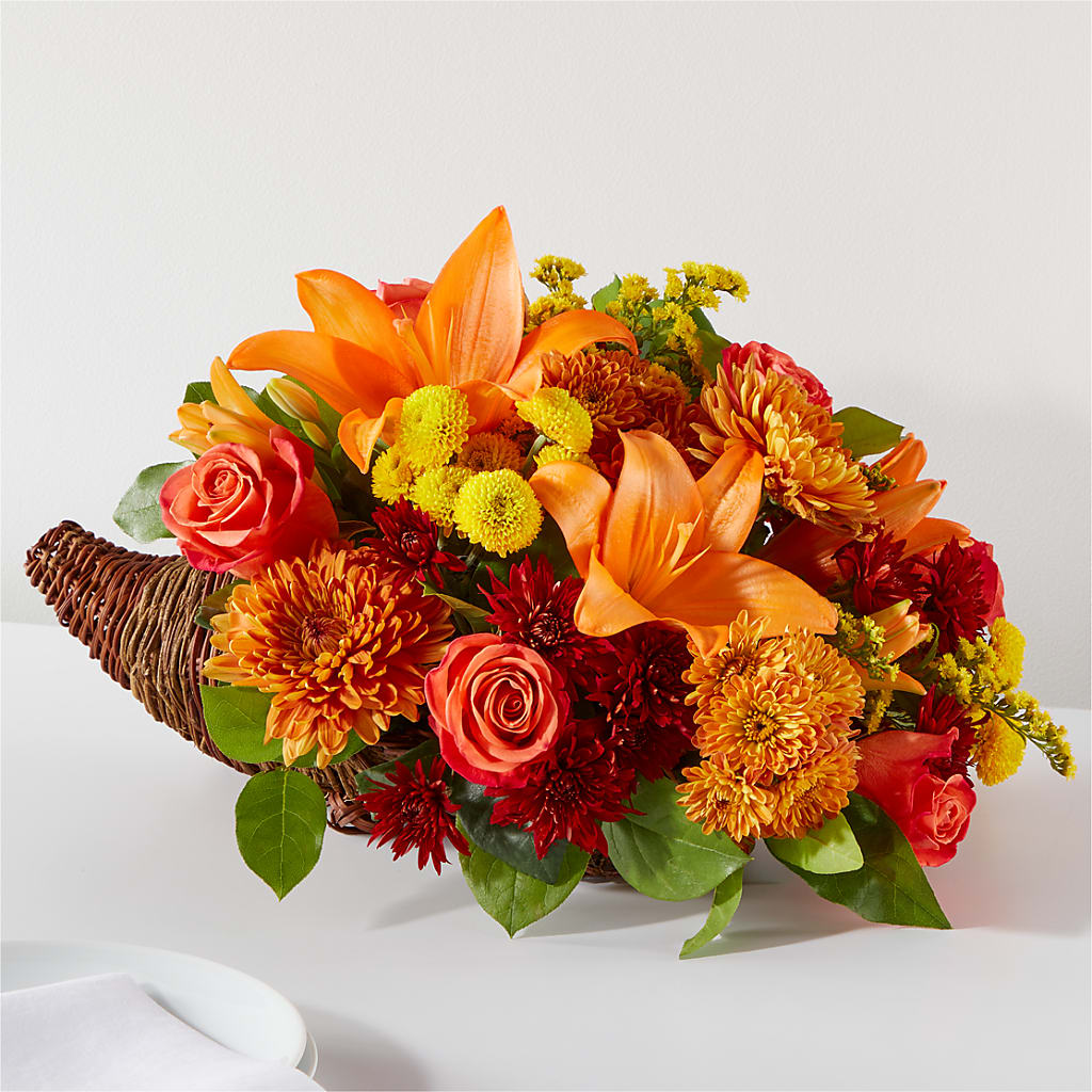 Bouquet of Blessings Cornucopia – Hurst Florist, Callahan FL