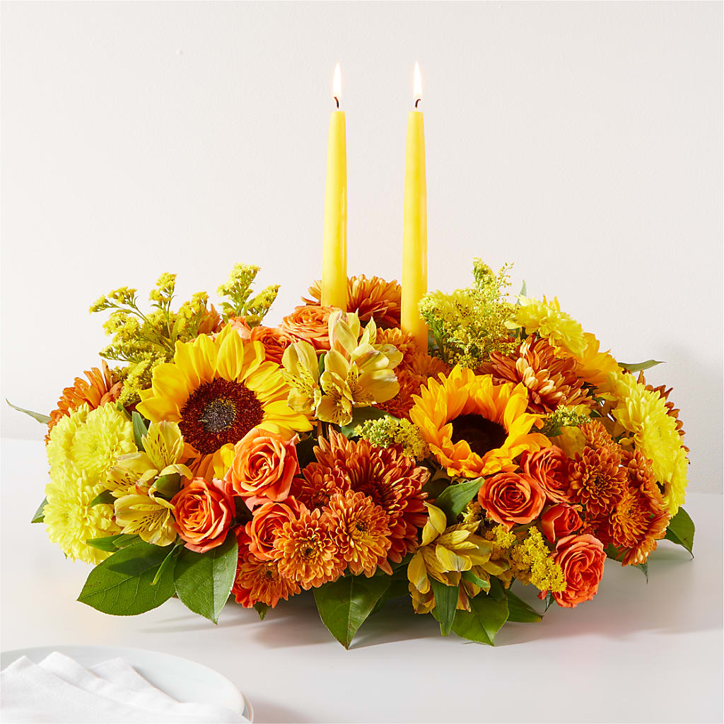Autumn Harmony Centerpiece – Hurst Florist, Callahan FL