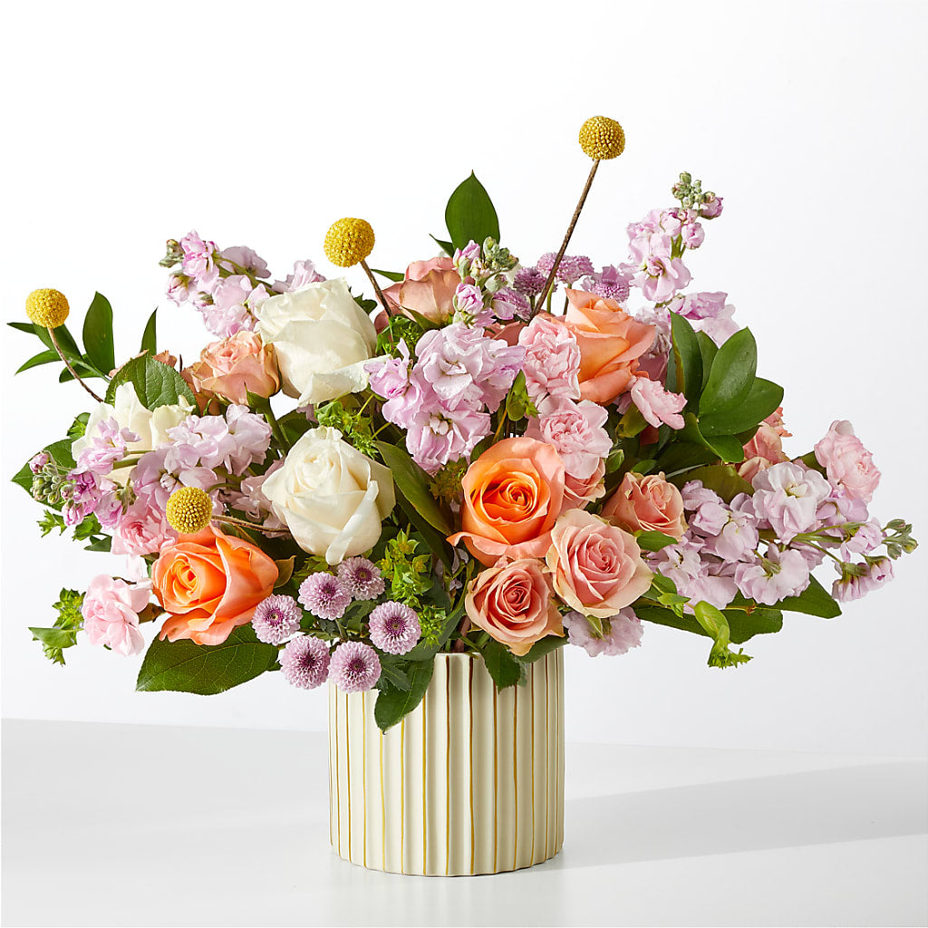 French Market Bouquet with Ivory Vase – Hurst Florist, Callahan FL