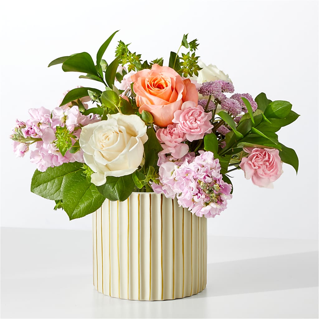 French Market Bouquet with Ivory Vase – Hurst Florist, Callahan FL