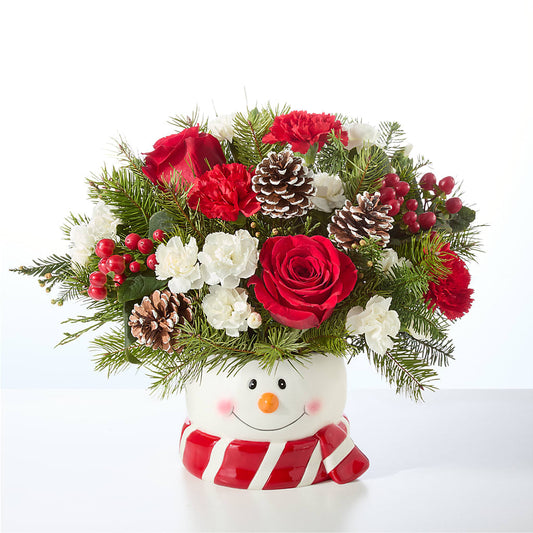 Jolly Snowman Bouquet –  Hurst Florist, Callahan FL