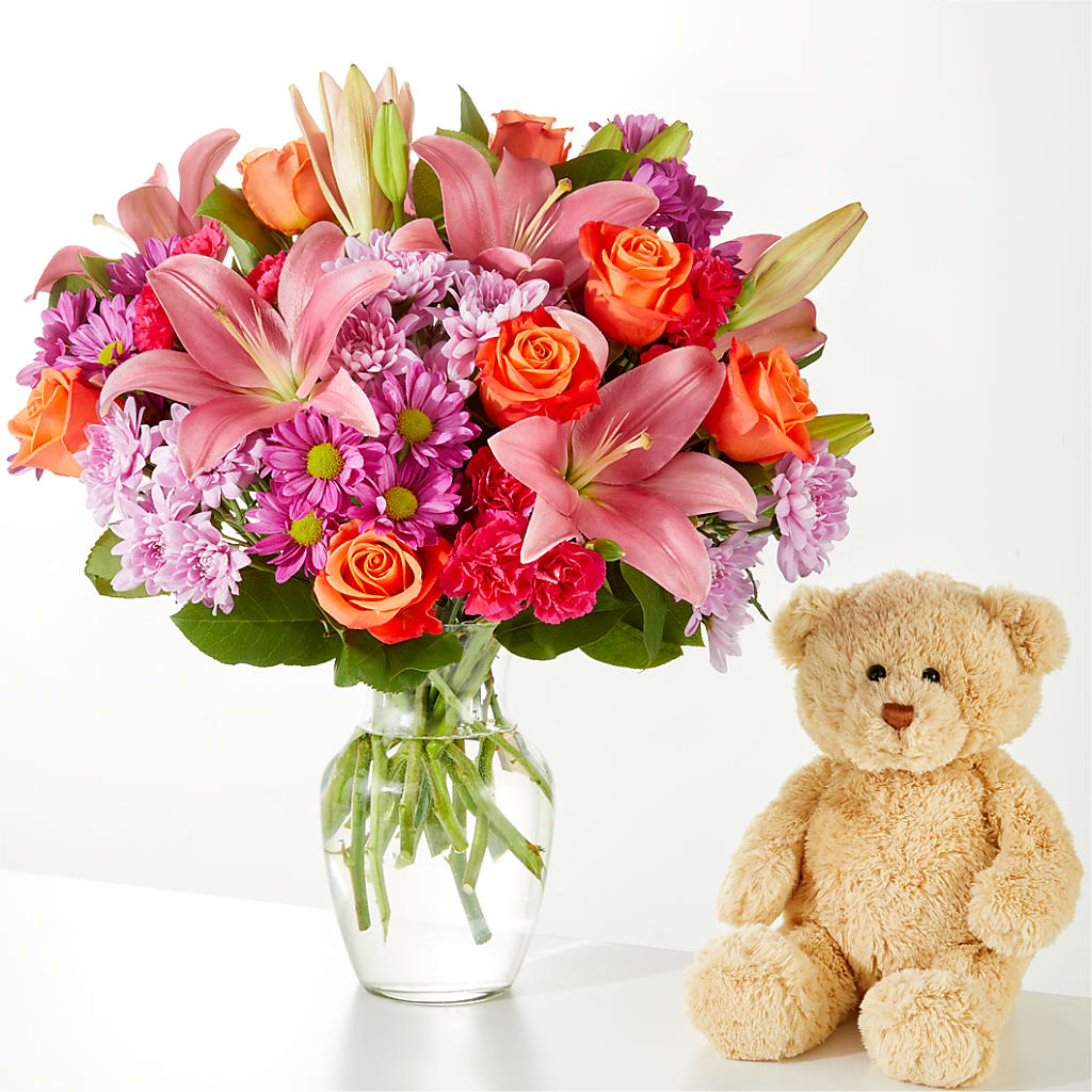 One and Only Bouquet and Bear Bundle –  Hurst Florist, Callahan FL