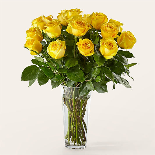 Long Stem Yellow Rose Bouquet –  Hurst Florist, Callahan FL