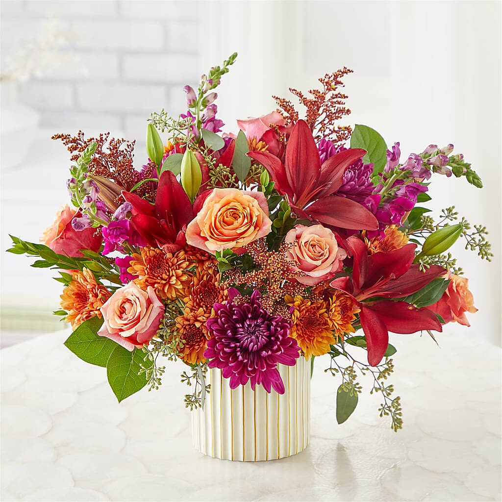 Burgundy Landscape Bouquet –  Hurst Florist, Callahan FL