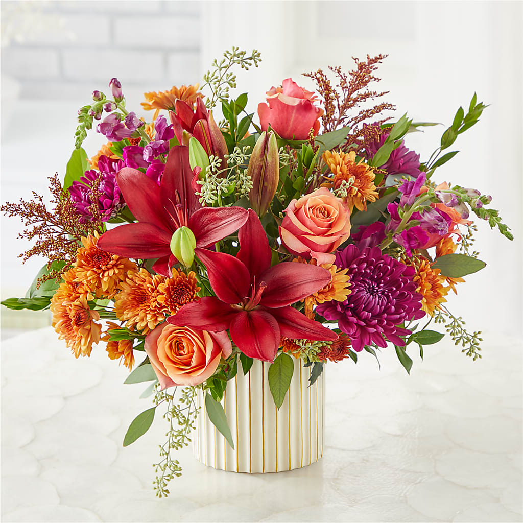 Burgundy Landscape Bouquet –  Hurst Florist, Callahan FL