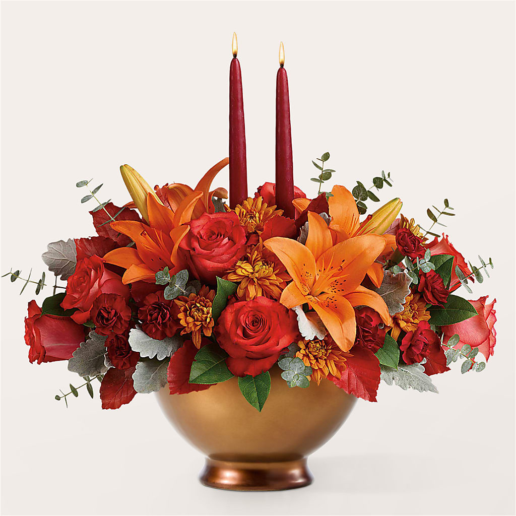 Fruits of Fall Centerpiece –  Hurst Florist, Callahan FL