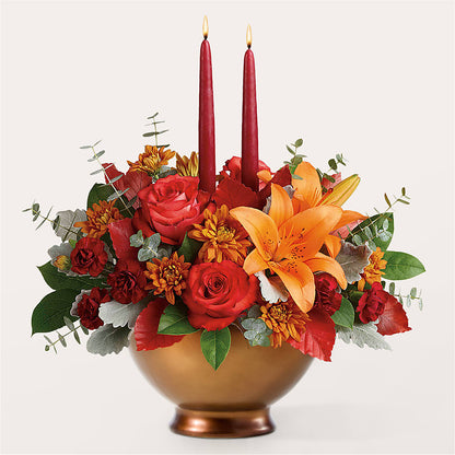 Fruits of Fall Centerpiece –  Hurst Florist, Callahan FL
