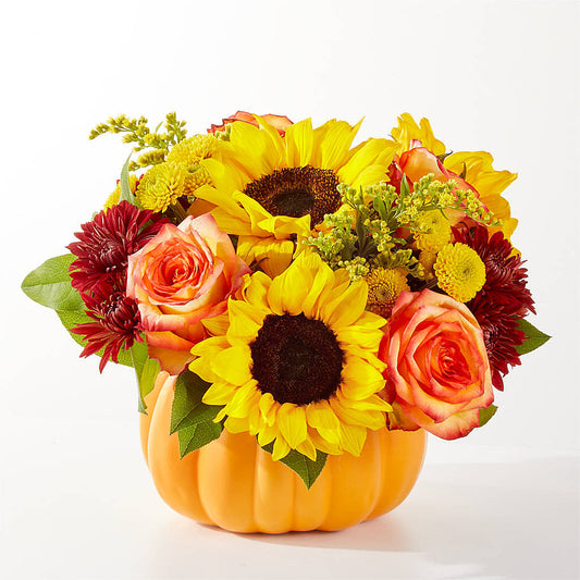 Golden Gourd Pumpkin Bouquet –  Hurst Florist, Callahan FL