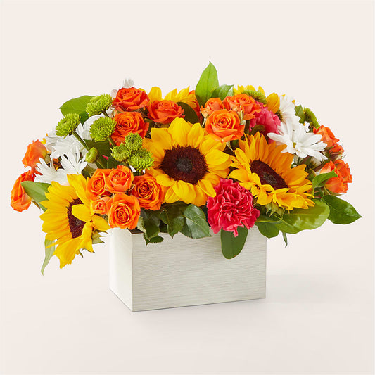 Sun-drenched Blooms Box Bouquet –  Hurst Florist, Callahan FL