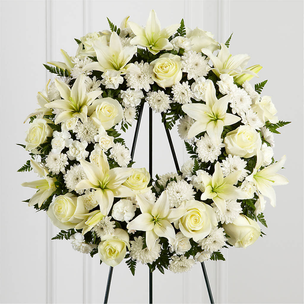 Treasured Tribute Wreath –  Hurst Florist, Callahan FL