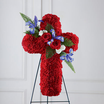Faithful Hero Floral Cross –  Hurst Florist, Callahan FL