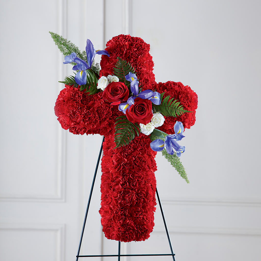 Faithful Hero Floral Cross –  Hurst Florist, Callahan FL