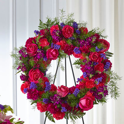 Calming Colors Wreath –  Hurst Florist, Callahan FL