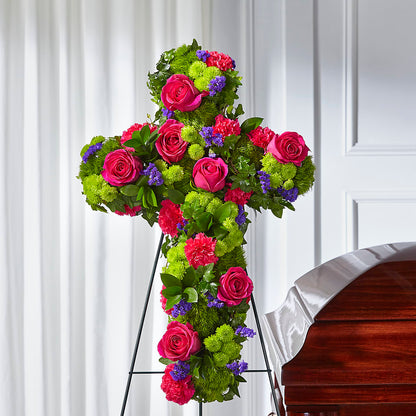 Tribute Rose Floral Cross –  Hurst Florist, Callahan FL