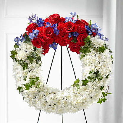 Patriotic Passion Wreath –  Hurst Florist, Callahan FL
