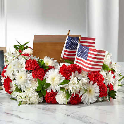 Spirit of Patriotism Cremation Adornment –  Hurst Florist, Callahan FL