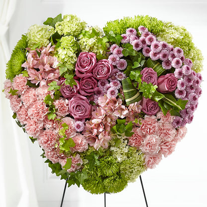 Heartwarming Standing Heart –  Hurst Florist, Callahan FL