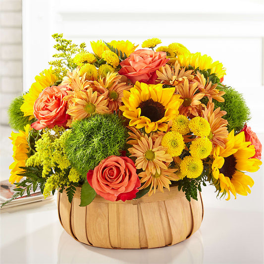 Harvest Sunflower Basket –  Hurst Florist, Callahan FL