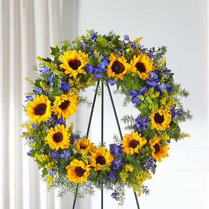 Bright Rays Wreath –  Hurst Florist, Callahan FL