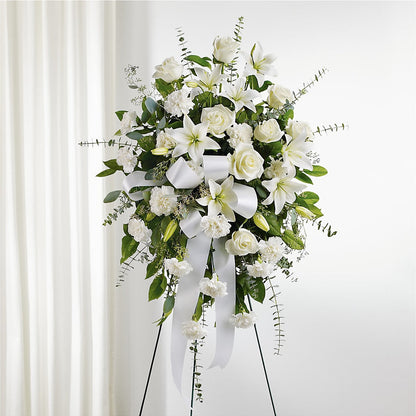 With Care Standing Spray –  Hurst Florist, Callahan FL