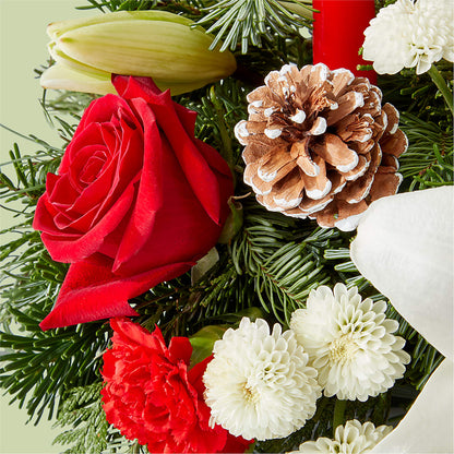 Seasonal Festivities Centerpiece –  Hurst Florist, Callahan FL