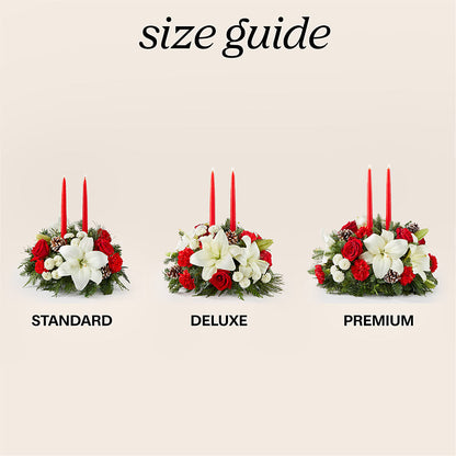 Seasonal Festivities Centerpiece –  Hurst Florist, Callahan FL