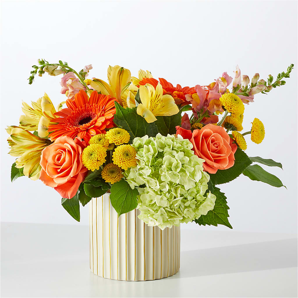 Autumn Sunshine Bouquet with Ivory Vase –  Hurst Florist, Callahan FL