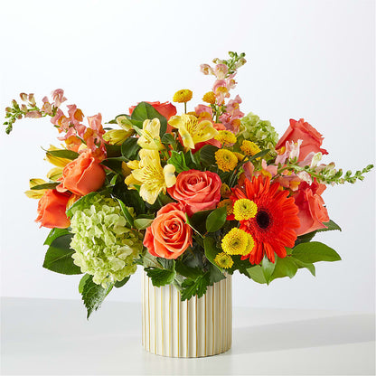 Autumn Sunshine Bouquet with Ivory Vase –  Hurst Florist, Callahan FL