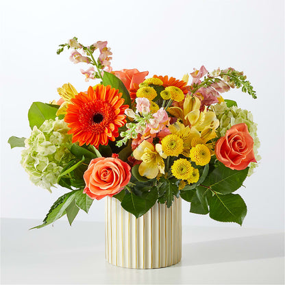 Autumn Sunshine Bouquet with Ivory Vase –  Hurst Florist, Callahan FL