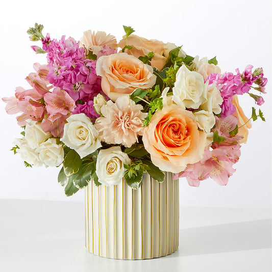Paradise Bouquet with Ivory Vase –  Hurst Florist, Callahan FL