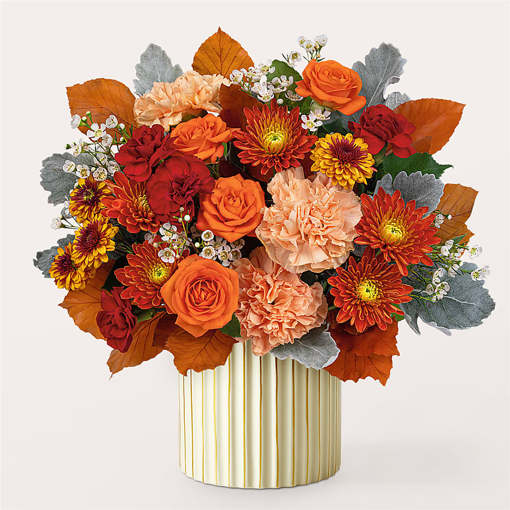 Merlot Bouquet with Ivory Vase –  Hurst Florist, Callahan FL